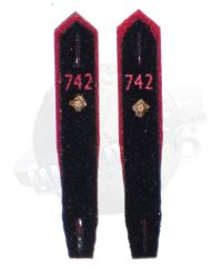 DiD Toys WWII Axis Hermann Weber Waffen Motor HJ Bann 742 Shoulder Boards